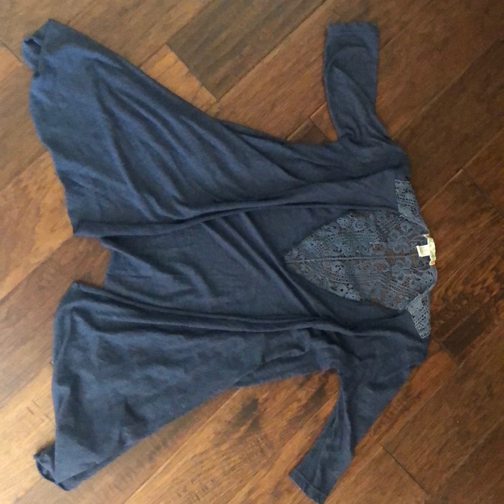 Blue cardigan